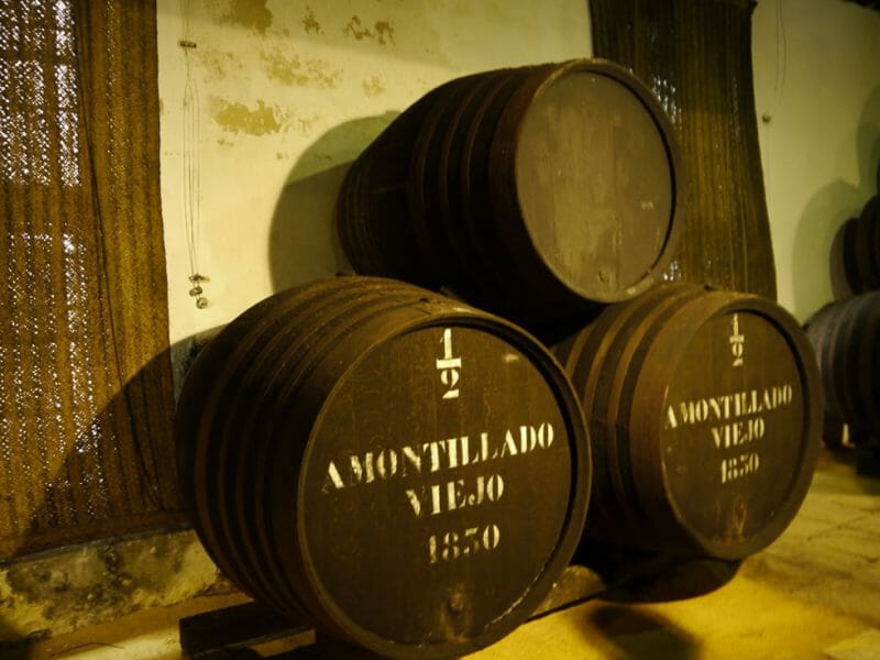 The two-barrel solera of Amontillado started in 1830
